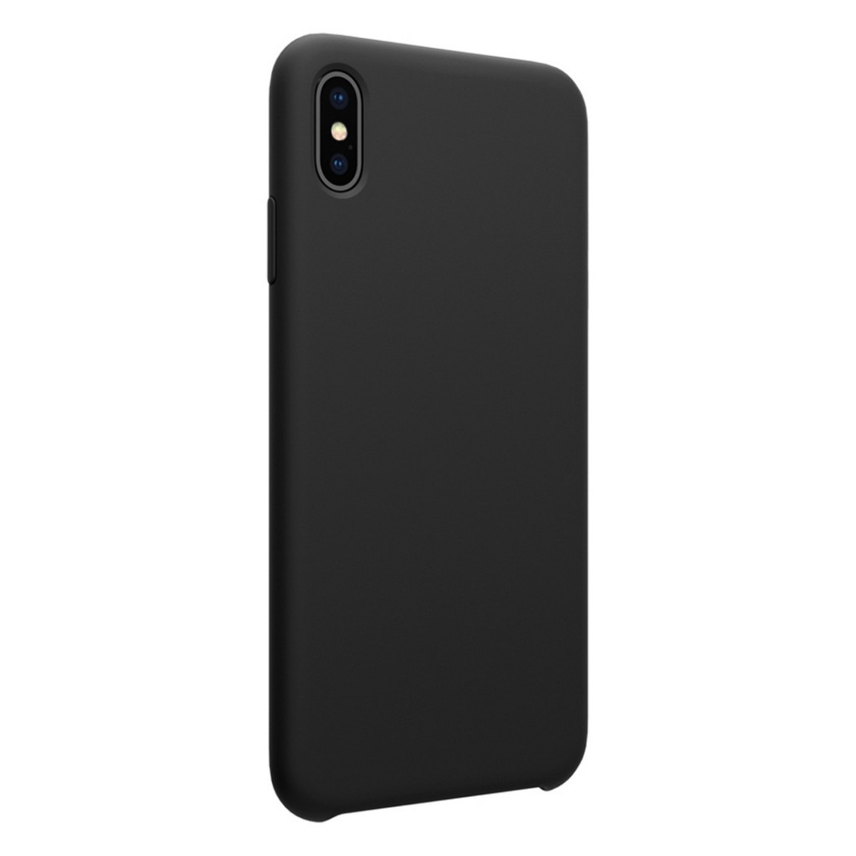 Funda Silicona Líquida Ultra Suave para Iphone Xs Max color Negra
