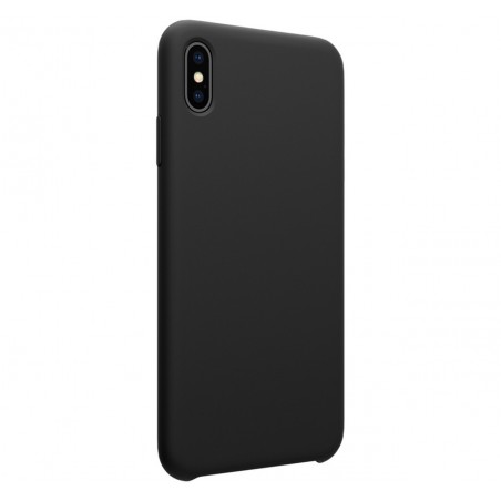 Funda Silicona Líquida Ultra Suave para Iphone Xs Max color Negra