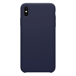 Funda Silicona Líquida Ultra Suave para Iphone Xs Max color Azul oscura 2