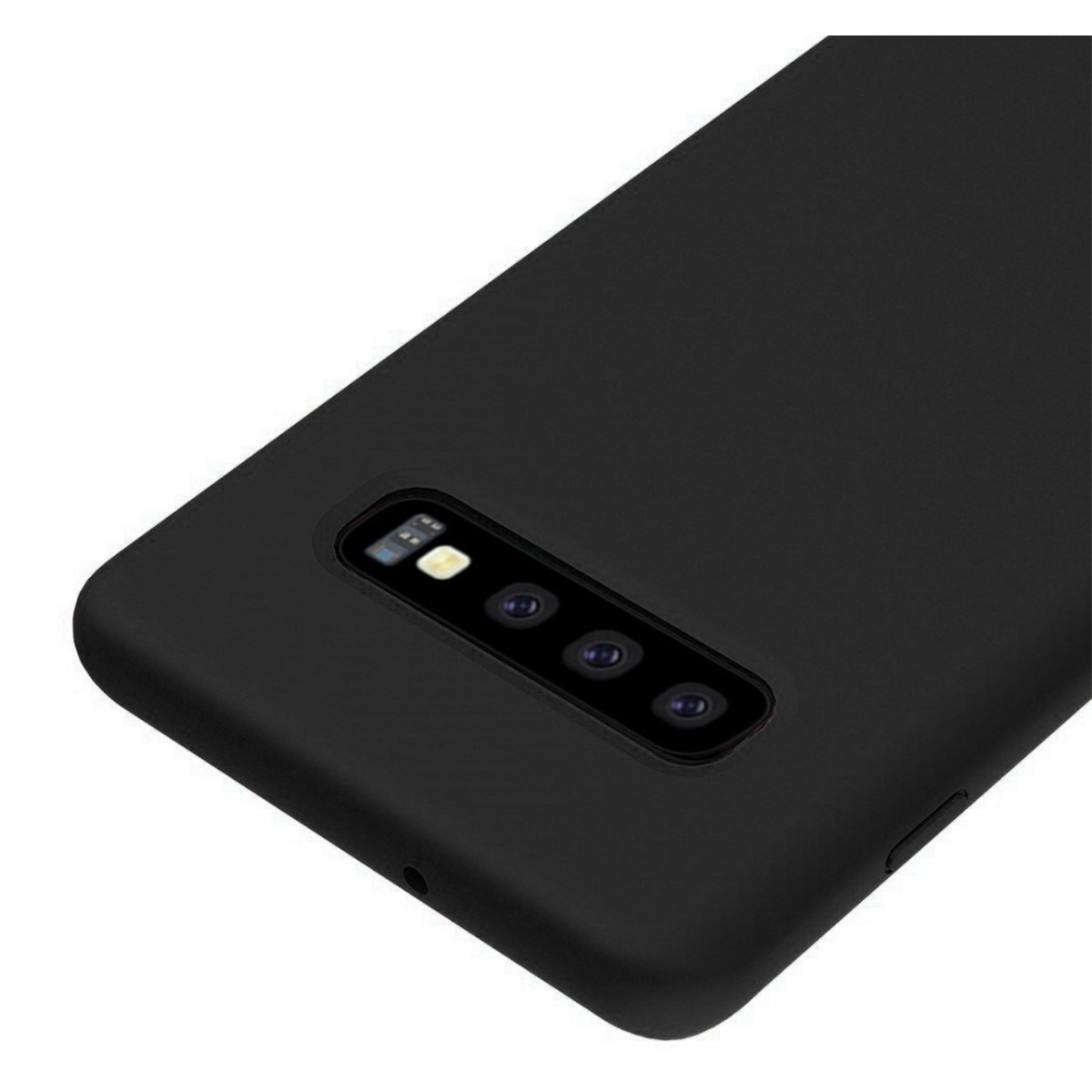 Funda Silicona Líquida Ultra Suave para Samsung Galaxy S10 color Negra