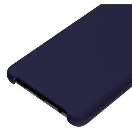 Funda Silicona Líquida Ultra Suave para Samsung Galaxy S10 color Azul oscura
