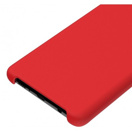 Funda Silicona Líquida Ultra Suave para Samsung Galaxy S10 color Roja