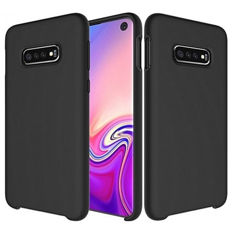 Funda Silicona Líquida Ultra Suave para Samsung Galaxy S10e color Negra
