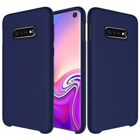 Funda Silicona Líquida Ultra Suave para Samsung Galaxy S10e color Azul oscura