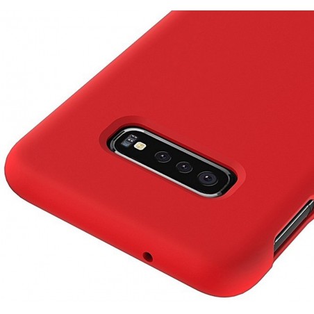 Funda Silicona Líquida Ultra Suave para Samsung Galaxy S10e color Roja