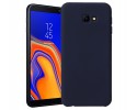 Funda Silicona Líquida Ultra Suave para Samsung Galaxy J4+ Plus color Azul oscura