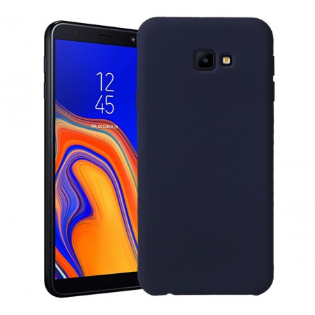 Funda Silicona Líquida Ultra Suave para Samsung Galaxy J4+ Plus color Azul oscura