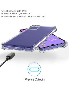 Funda Silicona Líquida Ultra Suave para Samsung Galaxy J4+ Plus color Azul oscura