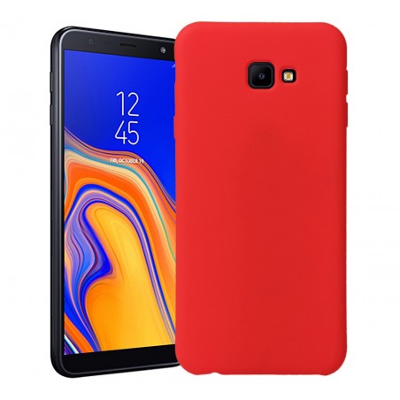 Funda Silicona Líquida Ultra Suave para Samsung Galaxy J4+ Plus color Roja