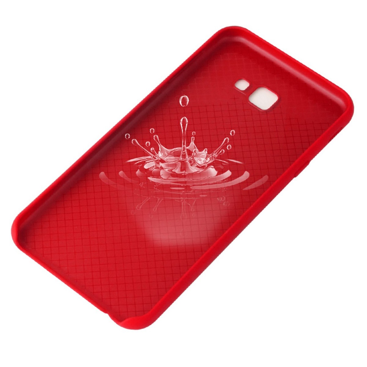 Funda Silicona Líquida Ultra Suave para Samsung Galaxy J4+ Plus color Roja