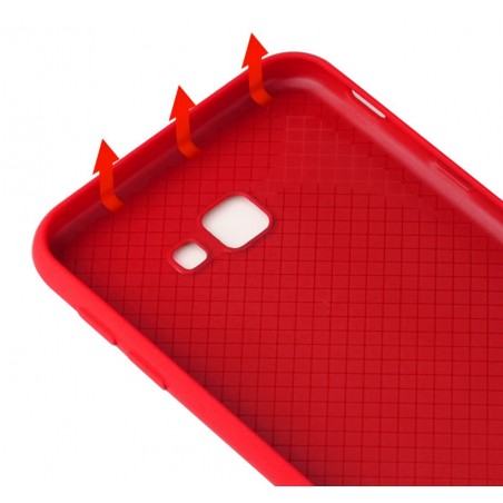 Funda Silicona Líquida Ultra Suave para Samsung Galaxy J4+ Plus color Roja