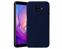 Funda Silicona Líquida Ultra Suave para Samsung Galaxy J6+ Plus color Azul oscura