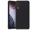 Funda Silicona Líquida Ultra Suave para Samsung Galaxy A7 (2018) color Negra