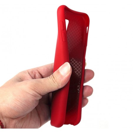 Funda Silicona Líquida Ultra Suave para Samsung Galaxy J6+ Plus color Roja