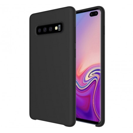 Funda Silicona Líquida Ultra Suave para Samsung Galaxy S10 Plus color Negra