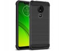 Funda Gel Tpu Anti-Shock Carbon Negra para Motorola Moto G7 Power