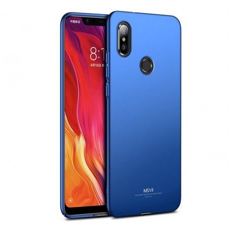 Carcasa Funda Dura Completa marca MSVII para Xiaomi Mi 8 color Azul