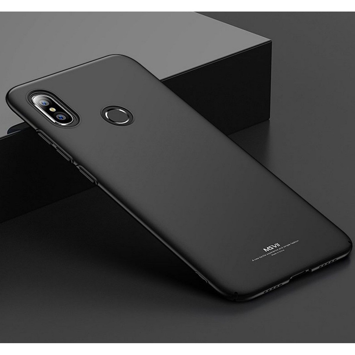 Carcasa Funda Dura Completa marca MSVII para Xiaomi Mi 8 color Negra
