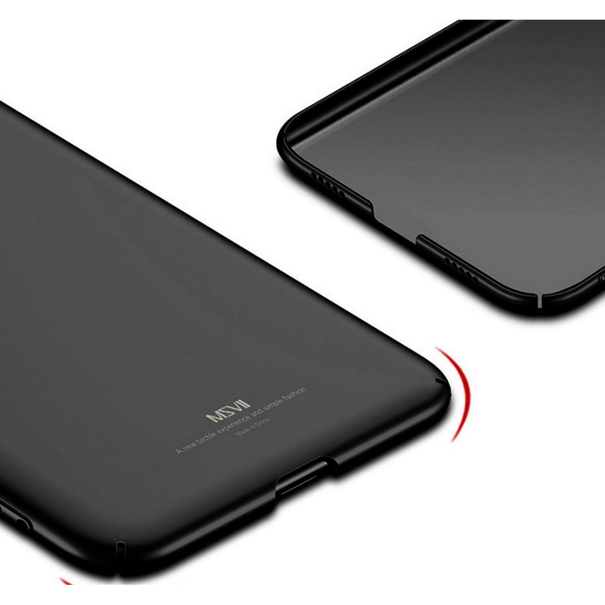 Carcasa Funda Dura Completa marca MSVII para Xiaomi Mi 8 Lite color Negra