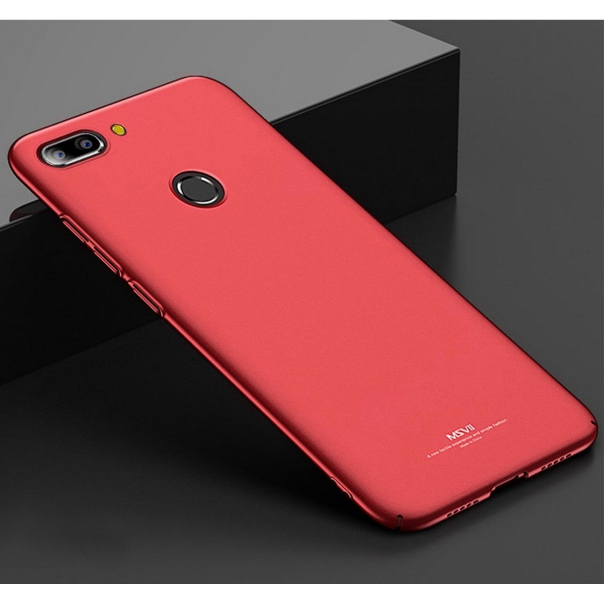 Carcasa Funda Dura Completa marca MSVII para Xiaomi Mi 8 Lite color Roja