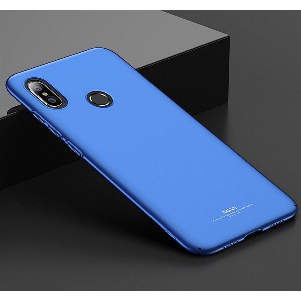 Carcasa Funda Dura Completa marca MSVII para Xiaomi Mi Max 3 color Azul