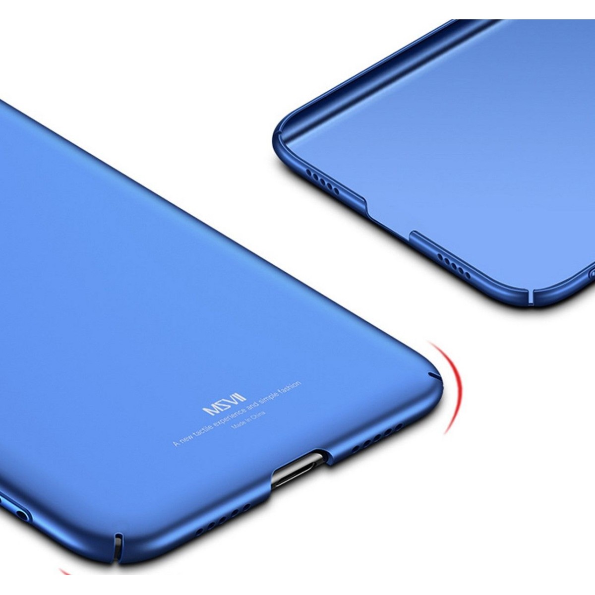 Carcasa Funda Dura Completa marca MSVII para Xiaomi Mi Max 3 color Azul