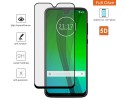 Protector Cristal Templado Completo 5D Full Glue Negro para Motorola Moto G7 / G7 Plus Vidrio