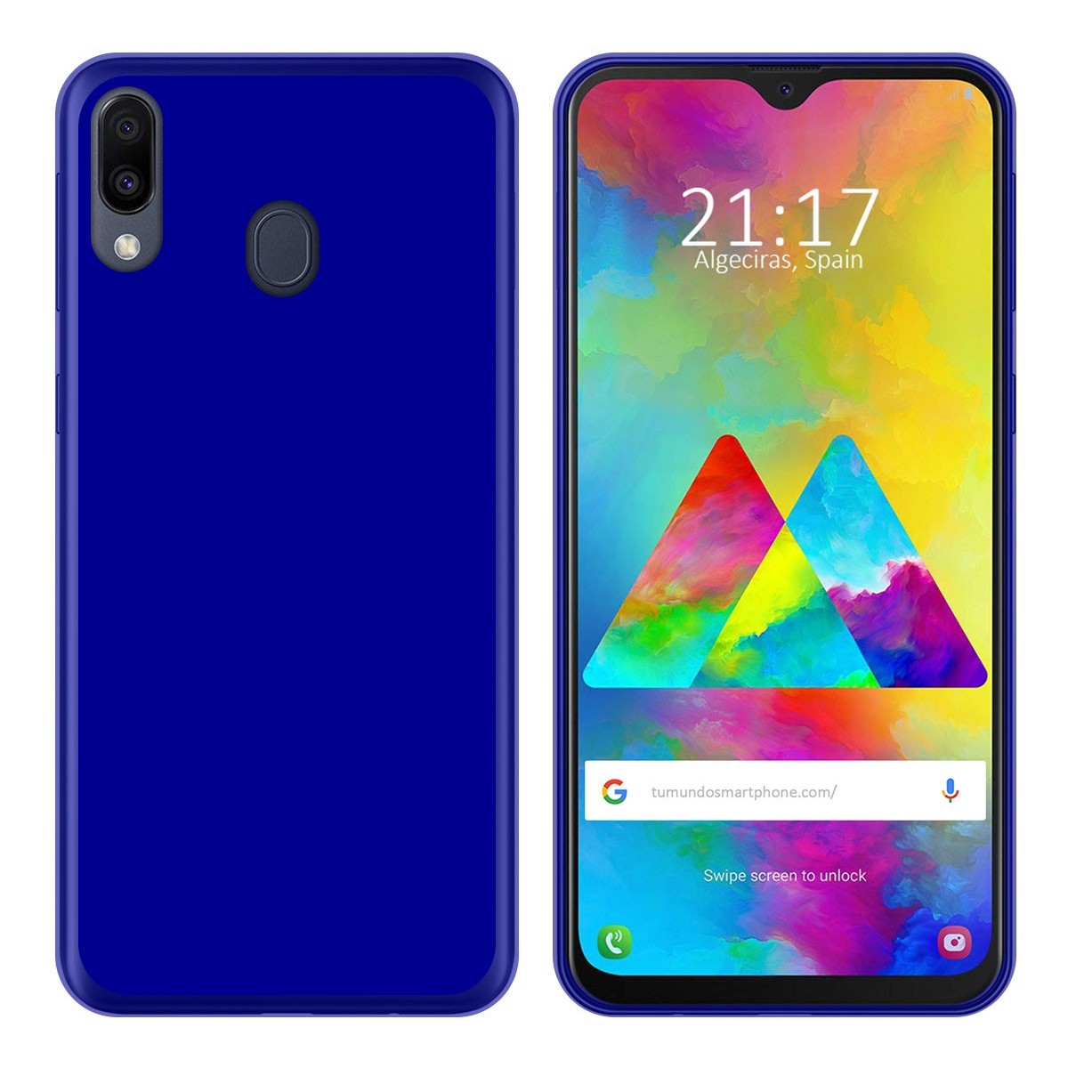 Funda Gel Tpu para Samsung Galaxy M20 Color Azul