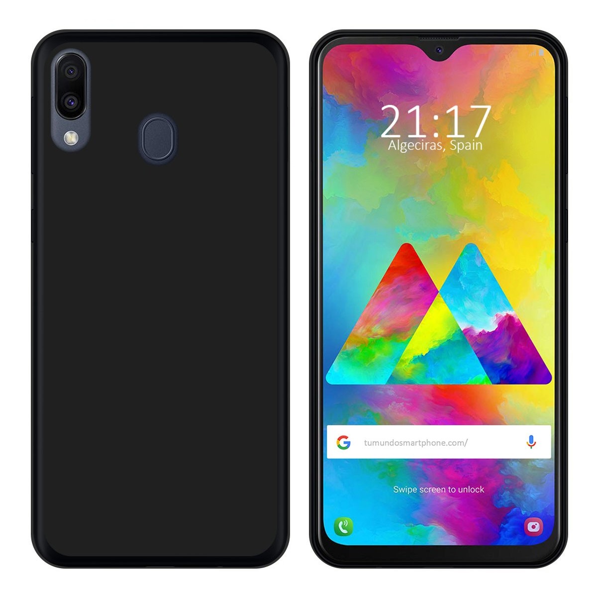 Funda Gel Tpu para Samsung Galaxy M20 Color Negra