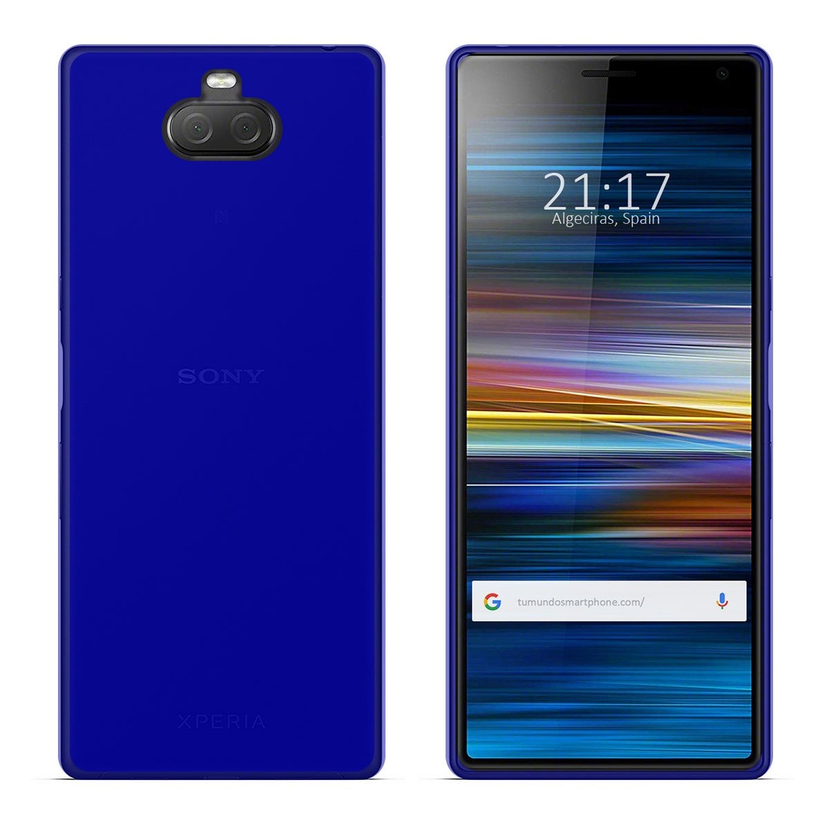 Funda Gel Tpu para Sony Xperia 10 Plus Color Azul