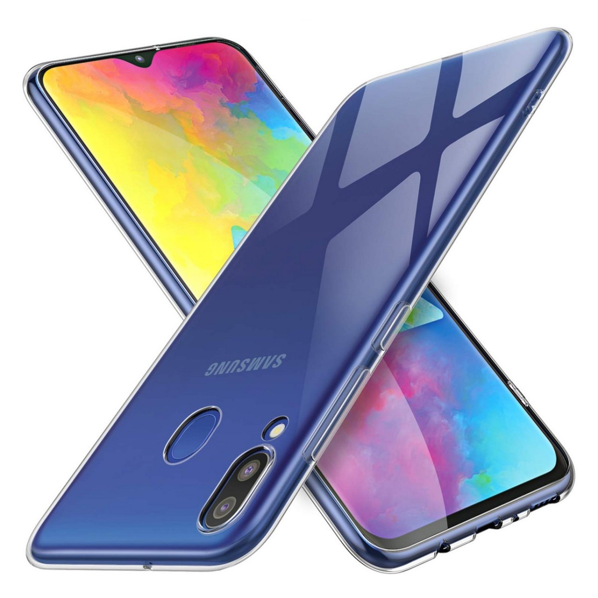 Funda Gel Tpu Fina Ultra-Thin 0,5mm Transparente para Samsung Galaxy M20