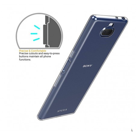 Funda Gel Tpu Fina Ultra-Thin 0,5mm Transparente para Sony Xperia 10 Plus