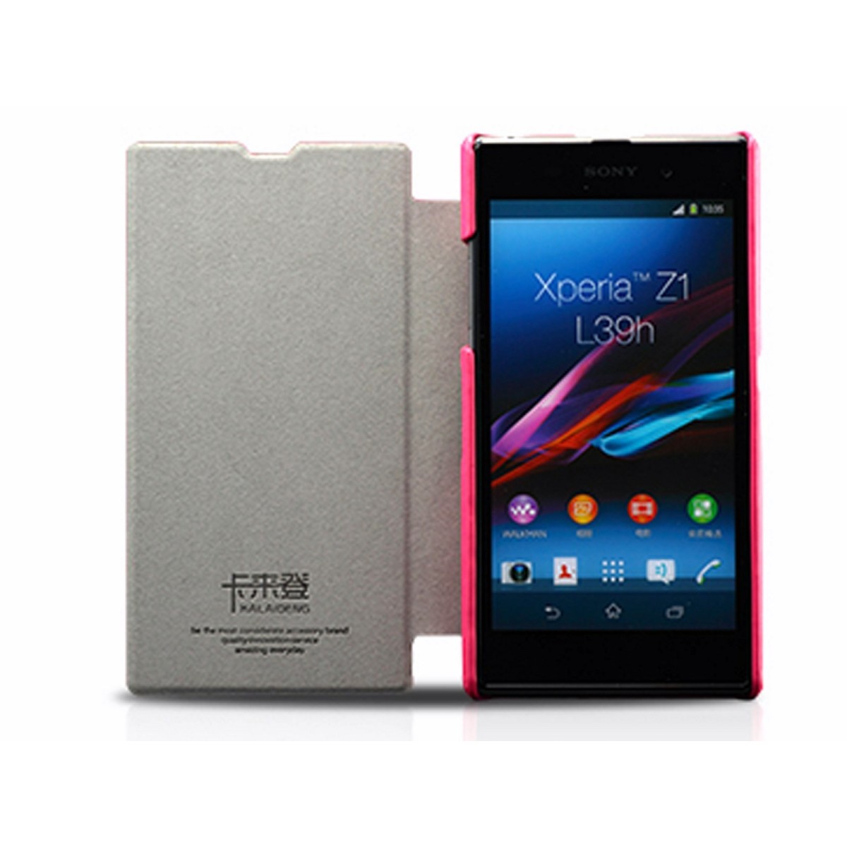Funda Flip Piel Rosa / Fucsia Kalaideng Enland para Sony Xperia Z1 L39H