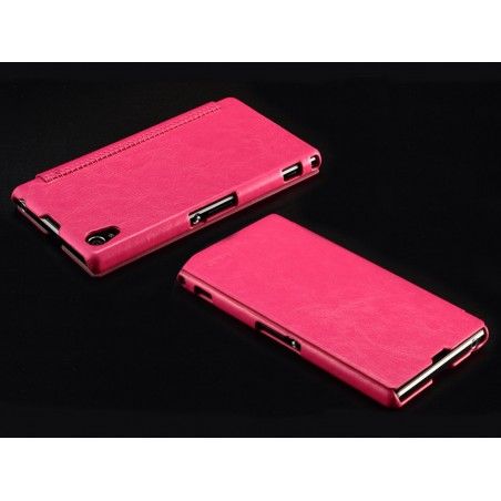 Funda Flip Piel Rosa / Fucsia Kalaideng Enland para Sony Xperia Z1 L39H