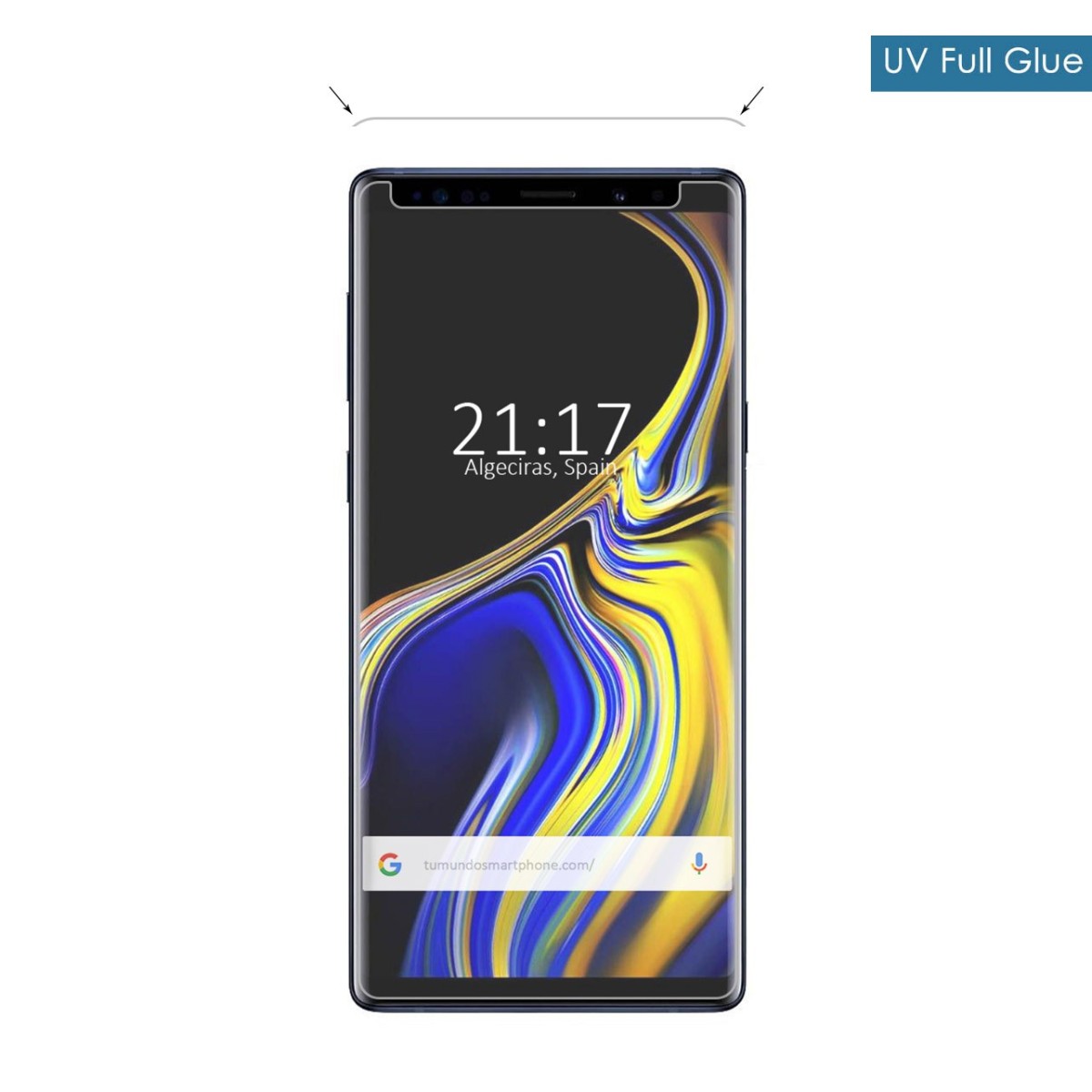 Protector Cristal Templado Completo Curvo UV Full Glue para Samsung Galaxy Note 9
