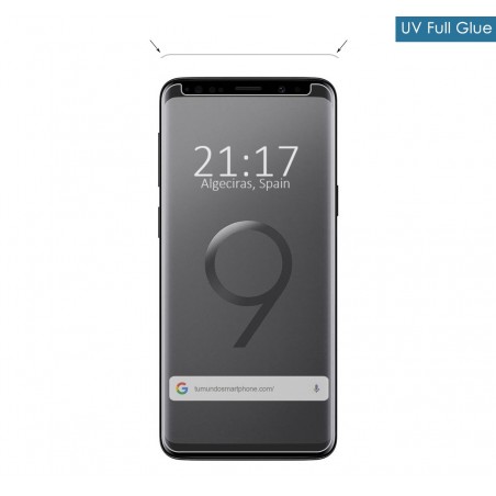 Protector Cristal Templado Completo Curvo UV Full Glue para Samsung Galaxy S9