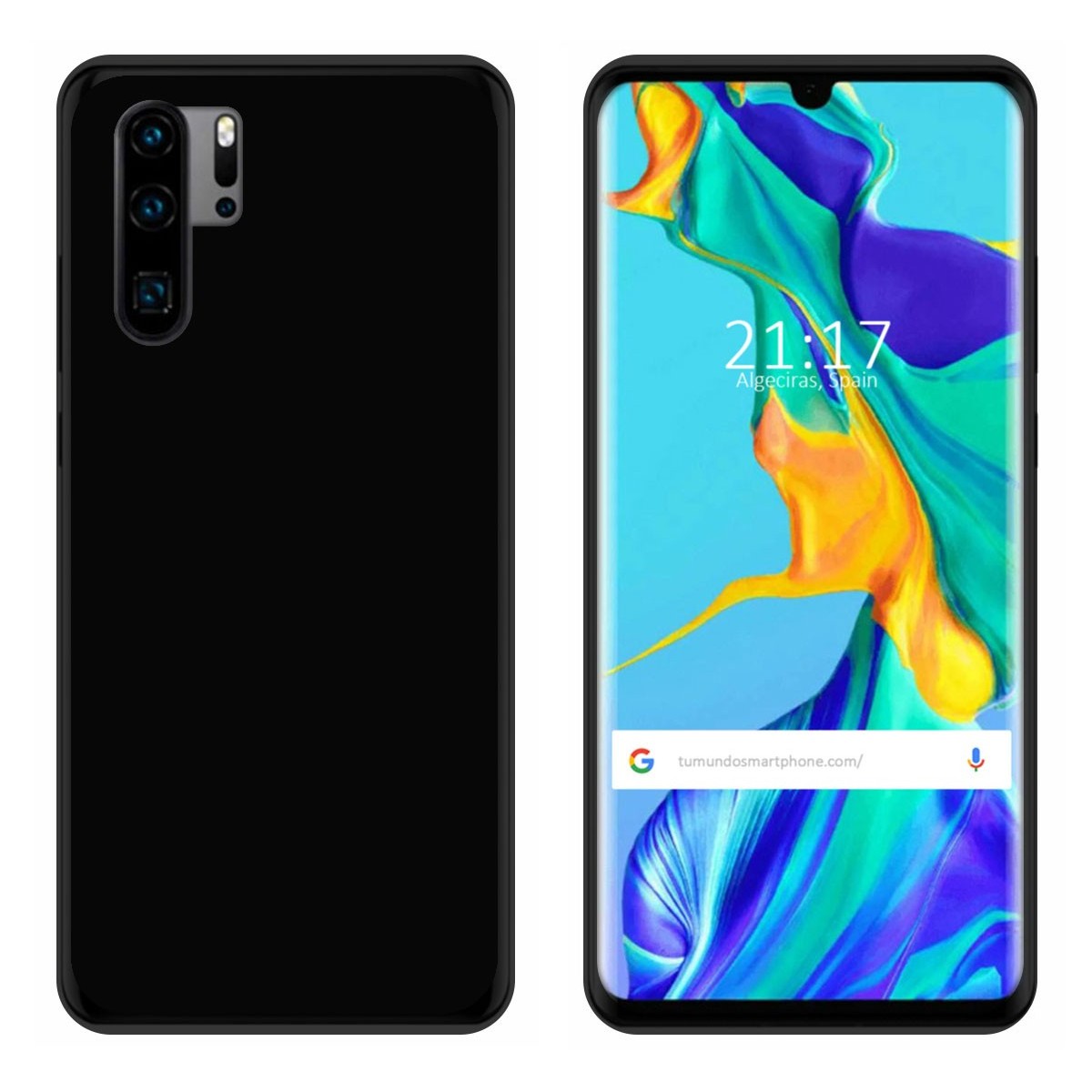 Funda Gel Tpu para Huawei P30 Pro Color Negra