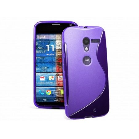 Funda Gel Tpu Motorola Moto X S Line Color Morada