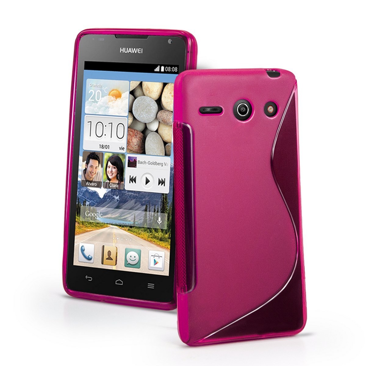 Funda Gel Tpu Huawei Ascend Y530 S Line Color Rosa