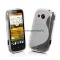 Funda Gel Tpu HTC Desire C S Line Color Transparente