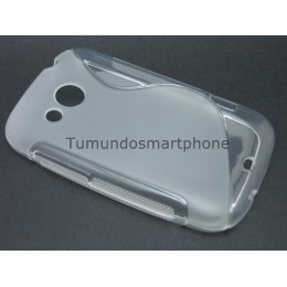 Funda Gel Tpu HTC Desire C S Line Color Transparente 2
