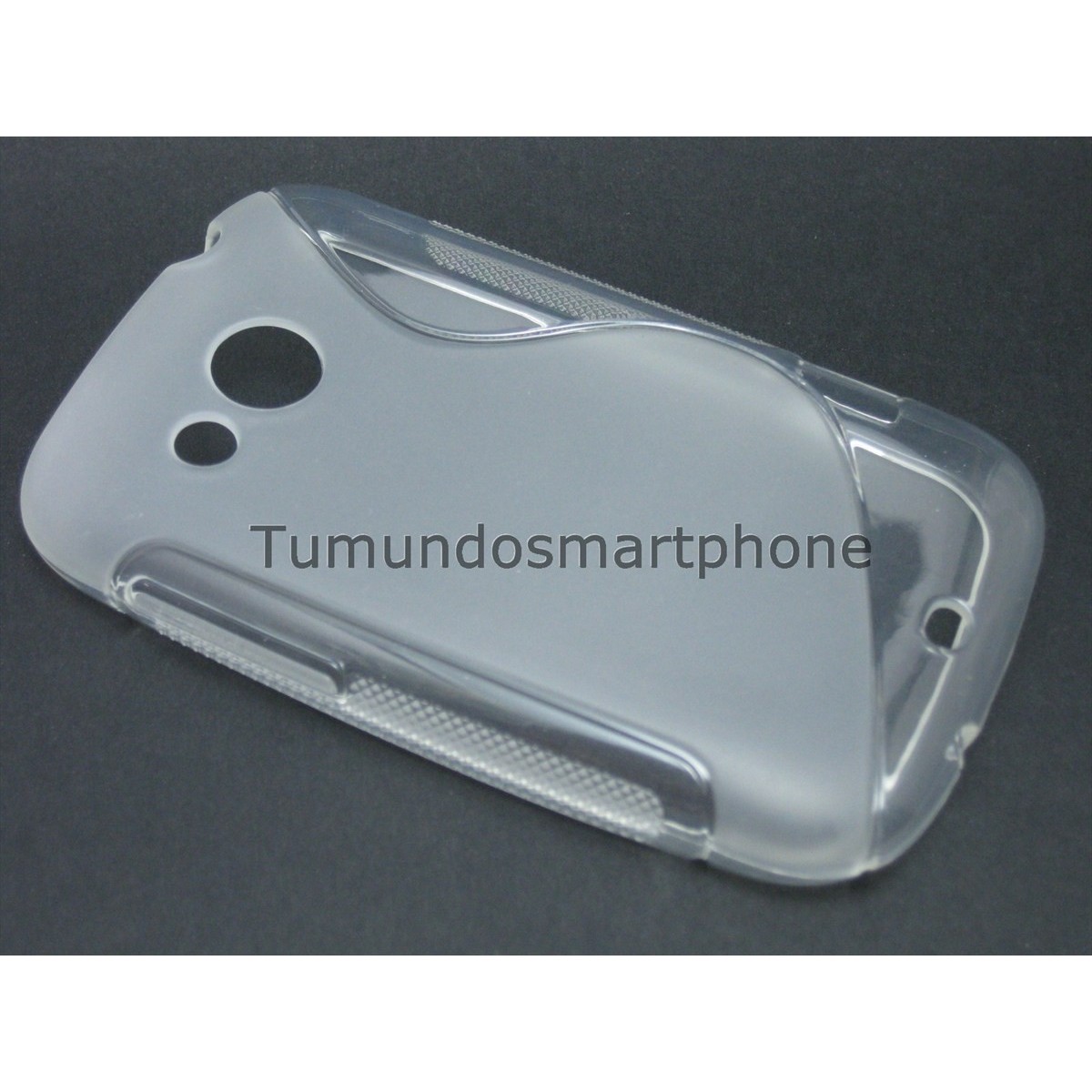 Funda Gel Tpu HTC Desire C S Line Color Transparente