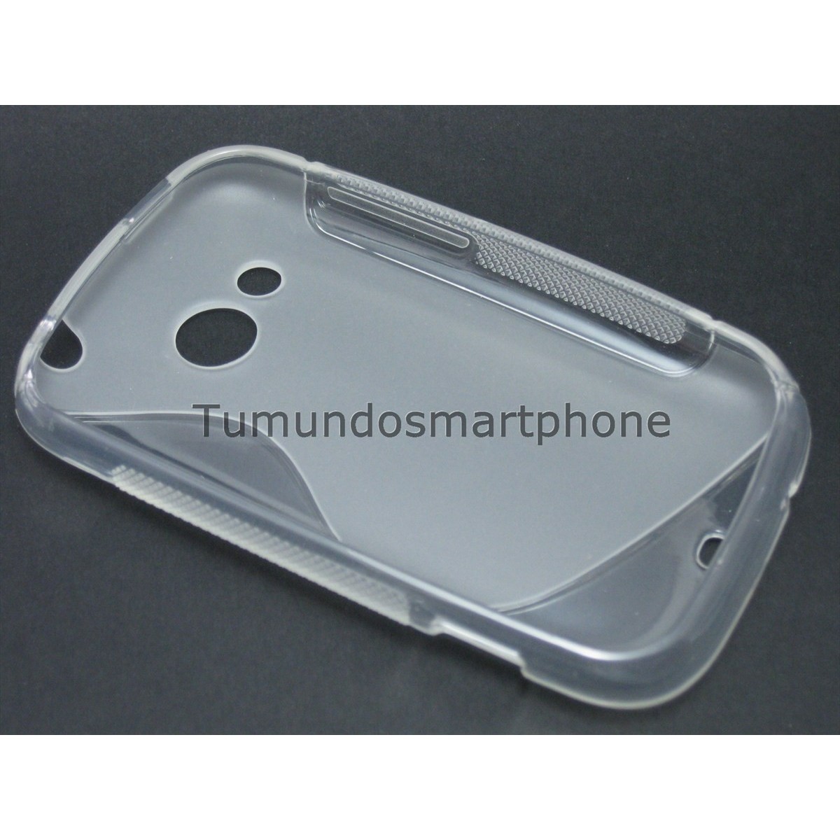Funda Gel Tpu HTC Desire C S Line Color Transparente