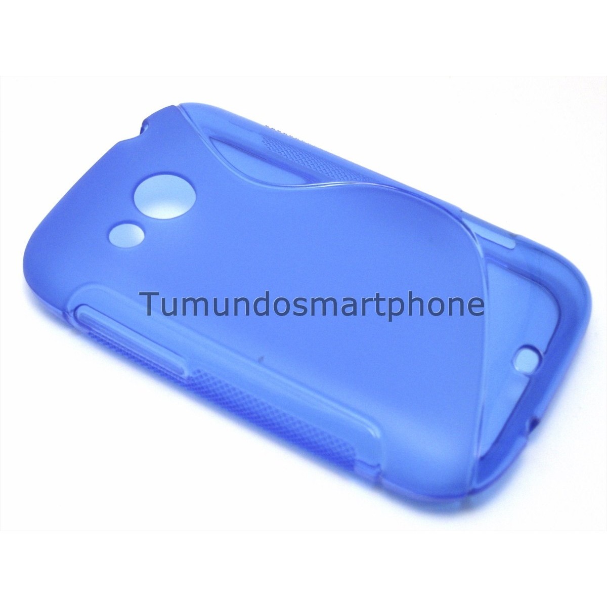 Funda Gel Tpu HTC Desire C S Line Color Azul