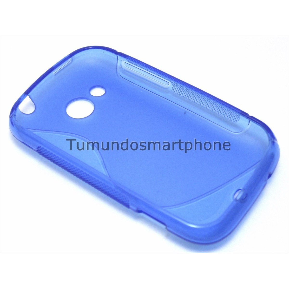 Funda Gel Tpu HTC Desire C S Line Color Azul