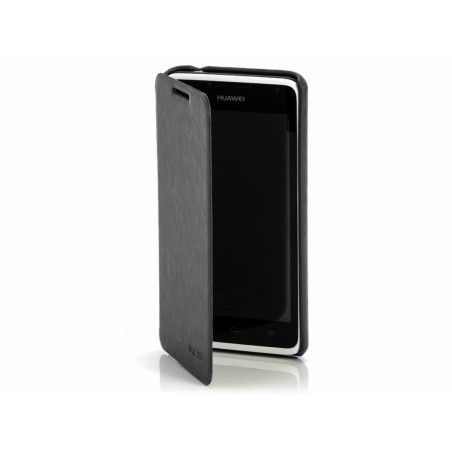 Funda Flip Piel Negra Kalaideng Enland para Huawei Ascend Y530