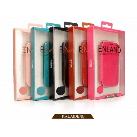 Funda Flip Piel Negra Kalaideng Enland para Huawei Ascend Y530