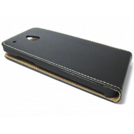 Funda Piel Premium Ultra-Slim HTC One Mini (M4) Negra