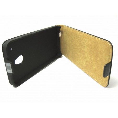 Funda Piel Premium Ultra-Slim HTC One Mini (M4) Negra