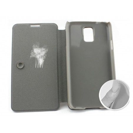 Funda Soporte Piel Texturizada Azul para Samsung Galaxy S5 / S5 Neo